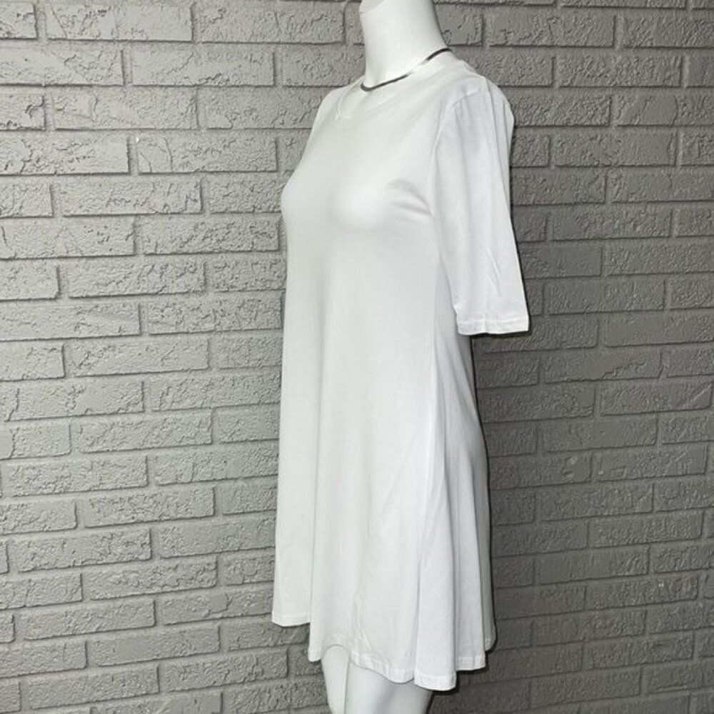 Eileen Fisher Women White A-Line T-Shirt Dress Size S - Picture 6 of 7